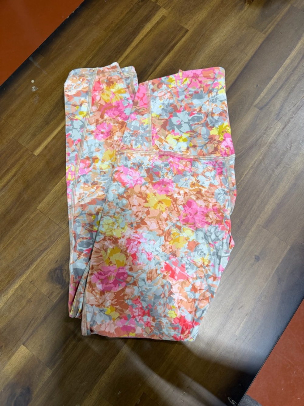 lululemon athletica Floral Multicolor Leggings - Pink, Orange, Yellow